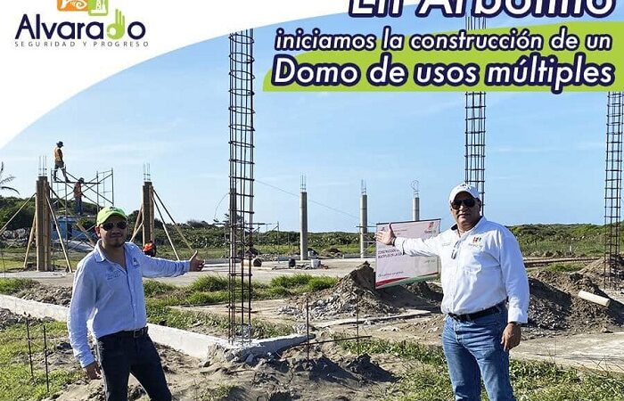 BOGAR SUPERVISA OBRA DE CONSTRUCCIÓN DE DOMO EN ARBOLILLO DE ALVARADO
